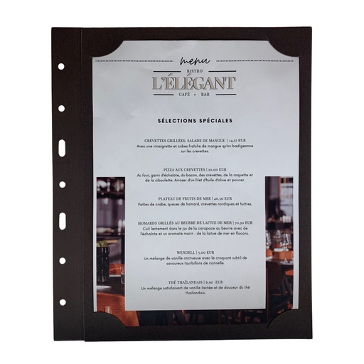 [509049] 10 Transparent Cover A4 - Brown Prestige Paper