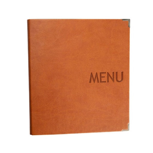 [505075] Protège-Menu MIAMI A5 - Tabac