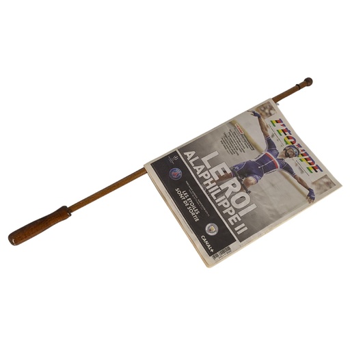 [252001] Baguette à Journaux 75 cm - Bois Foncé vernis