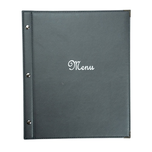 [505012] Protège-Menu BANDOL A4 - Gris