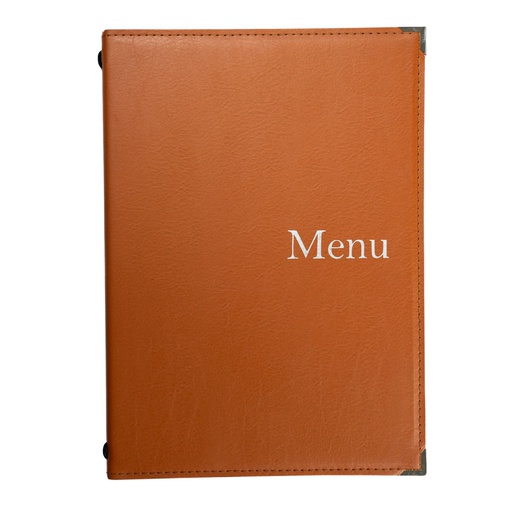 [506003] Protège-Menu CHINON A4 - Or