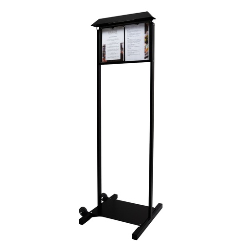 [001140] Porte-Menu NORMANDIE sur Pied - 2 Pages