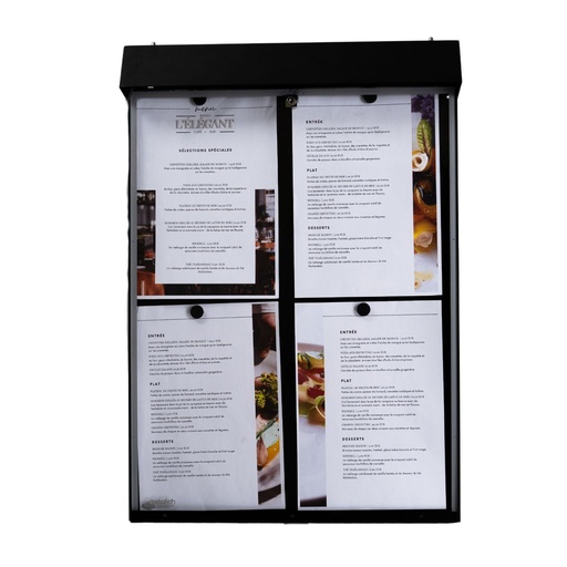 [001445] Menu Box CLUB - 4 pages