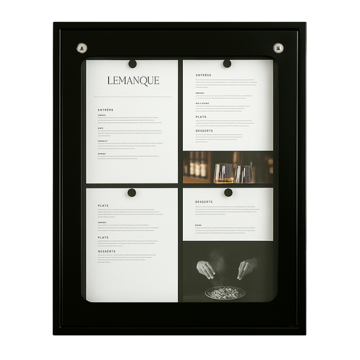 [004104] Menu Box LUBERON - 4 pages