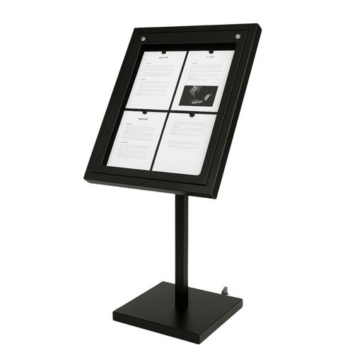 [004119] Menu Desk Stand LUBERON - 4 pages