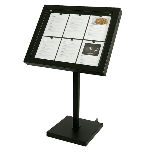 [004124] Menu Desk Stand LUBERON - 6 pages