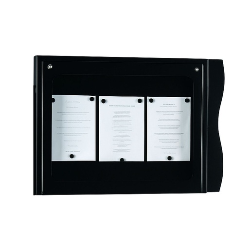 [004403] Porte-Menu ANJOU Mural - 3 pages