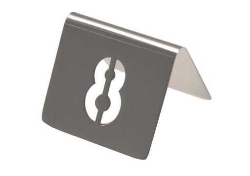 [254001] Stainless Steel Table Signs from 1 to 12