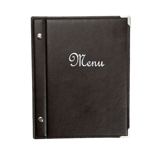 [505021] Protège-Menu BANDOL A5 - Chocolat