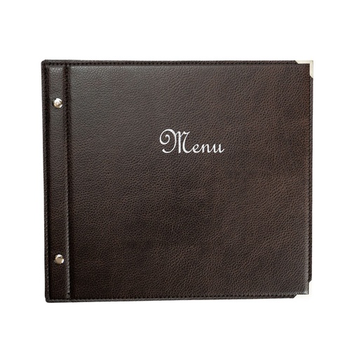 [505031] Protège-Menu BANDOL Carré - Chocolat