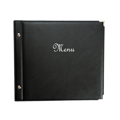 [505034] Protège-Menu BANDOL Carré - Noir