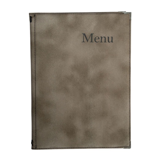 [501105] Protège-Menu SYDNEY A4 - Marron