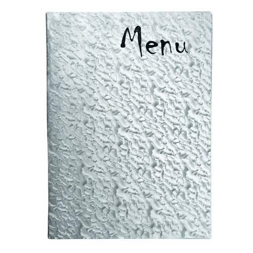 [500145] Protège-Menu CADIZ A4 - Aluminium