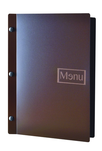 [500175] Protège-Menu SHANGHAI A4 - Marron