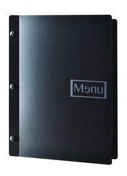 [500176] Protège-Menu SHANGHAI A4 - Noir