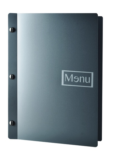 [500177] Protège-Menu SHANGHAI A4 - Gris