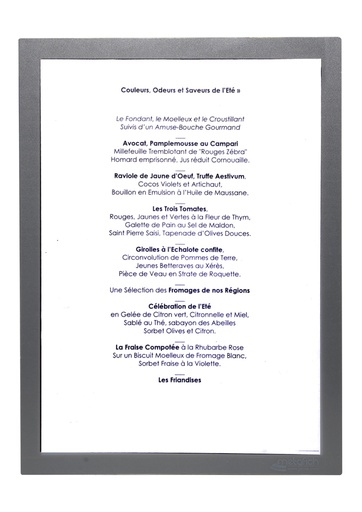 [508070] Protège-Menu VIENNA A4 2 pages - Gris