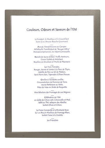 [508072] Protège-Menu VIENNA A4 2 pages - Marron
