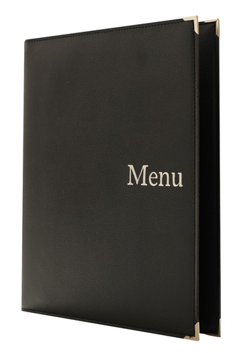 [505060] Protège-Menu SYRACUSE A4 - Noir