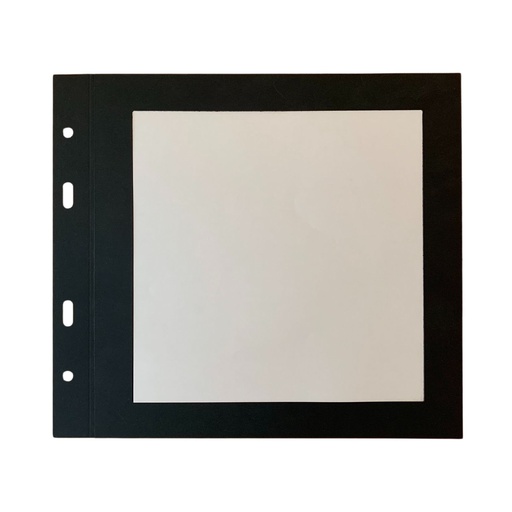 [509031] 10 Transparent Cover Square - Black Premium Paper