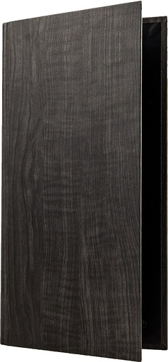 [500092] Protège-Menu WOODSTOCK Bar - Bois noir