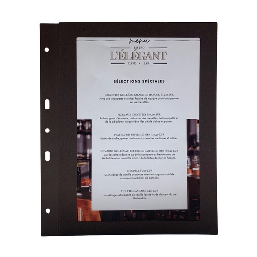 [509028] 10 Intercalaires Papier Marron A4 - Cadre