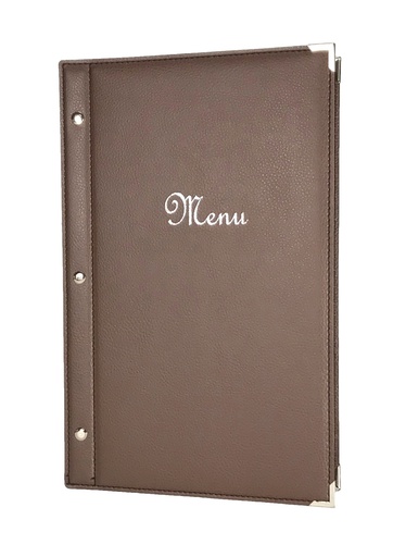 [505005] Protège-Menu BANDOL Bar - Marron Glacé