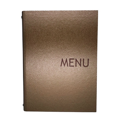 [500053] Protège-Menu MONACO A4 - Bronze